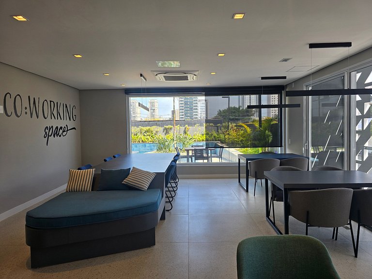 Studio até 04 pessoas - Vaga + Máq Lavar!