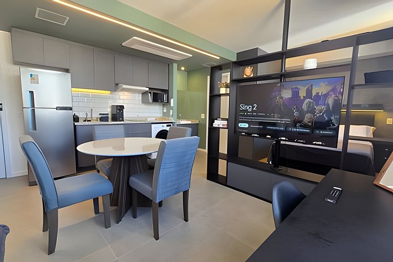 Exclusivo : Studio c/ Vaga + máq. lavar - EzTower