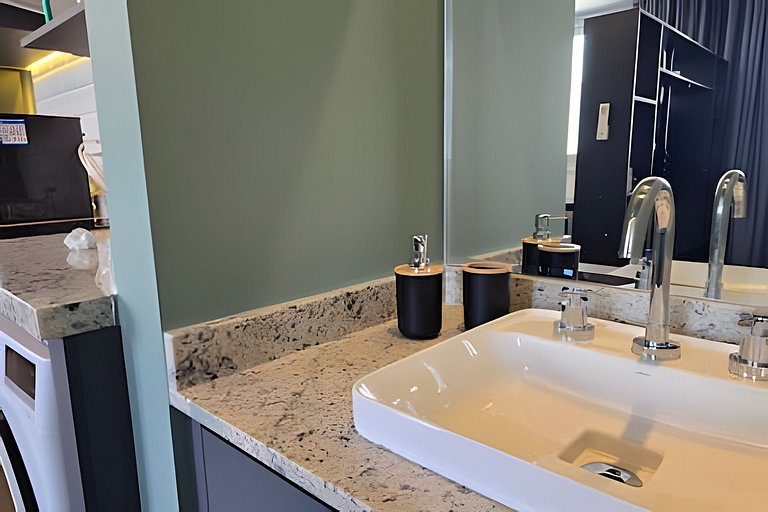 Exclusivo : Studio c/ Vaga + máq. lavar - EzTower