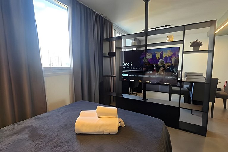 Exclusivo : Studio c/ Vaga + máq. lavar - EzTower