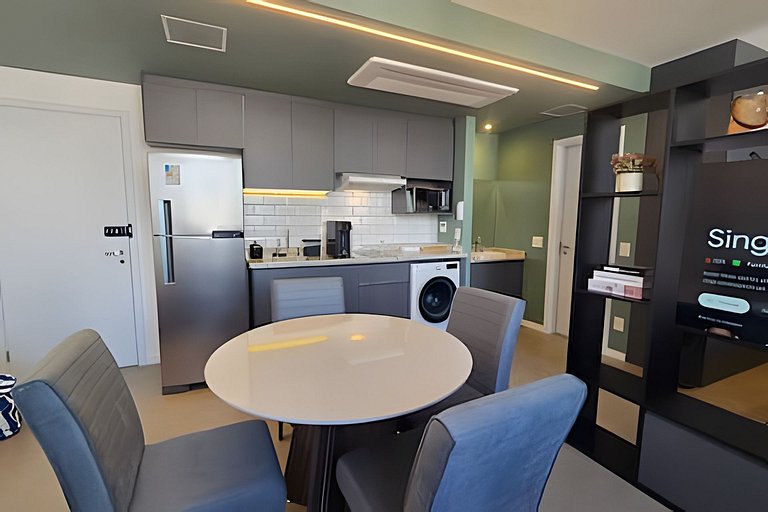 Exclusivo : Studio c/ Vaga + máq. lavar - EzTower