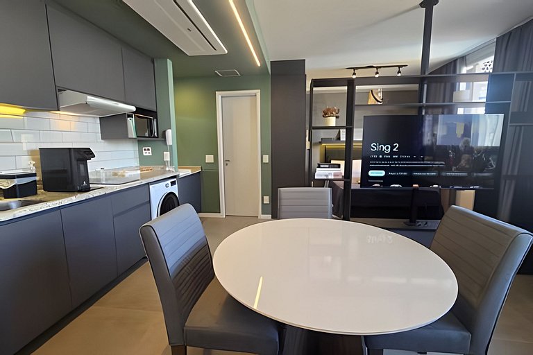 Exclusivo : Studio c/ Vaga + máq. lavar - EzTower