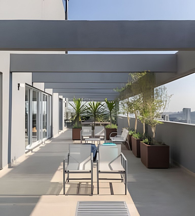 Exclusivo : Studio c/ Vaga + máq. lavar - EzTower