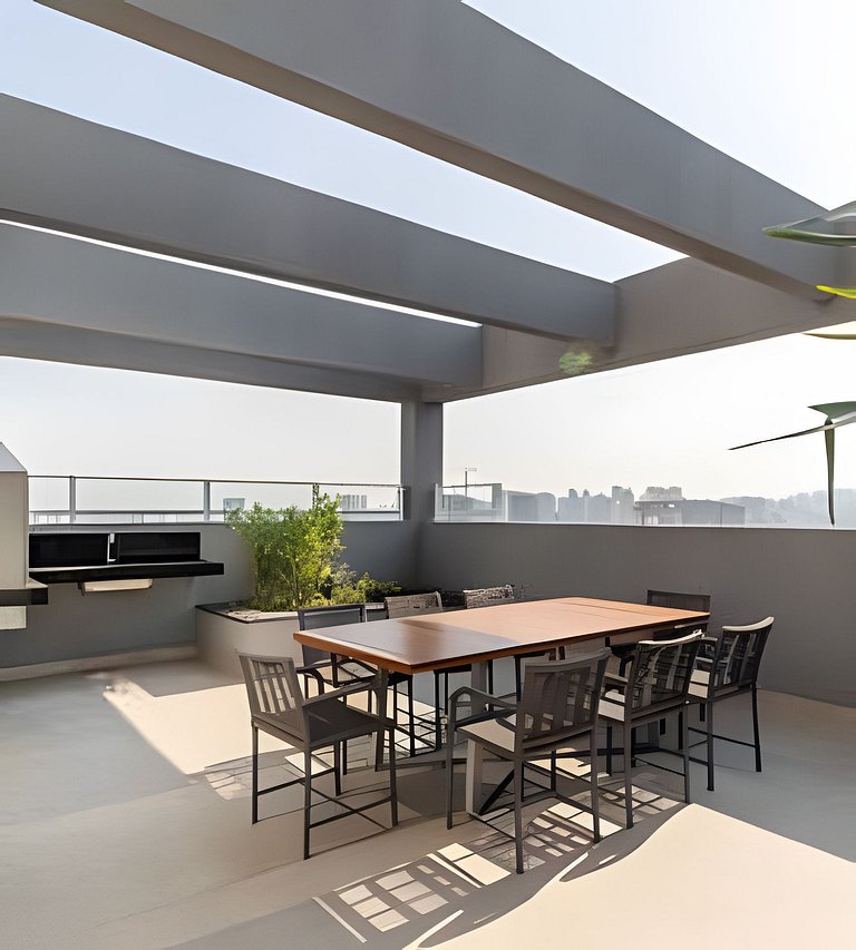 Exclusivo : Studio c/ Vaga + máq. lavar - EzTower