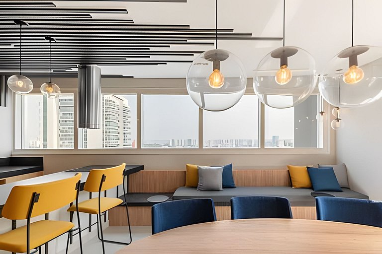 Exclusivo : Studio c/ Vaga + máq. lavar - EzTower