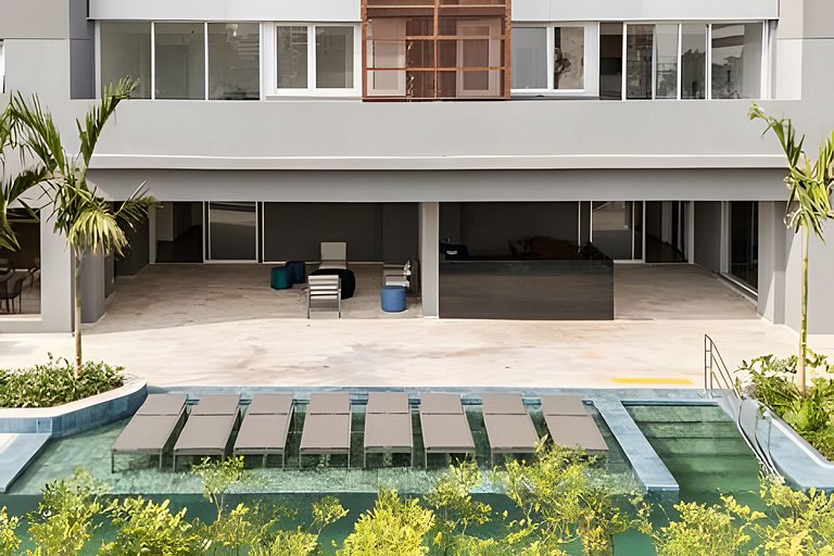 Exclusivo : Studio c/ Vaga + máq. lavar - EzTower