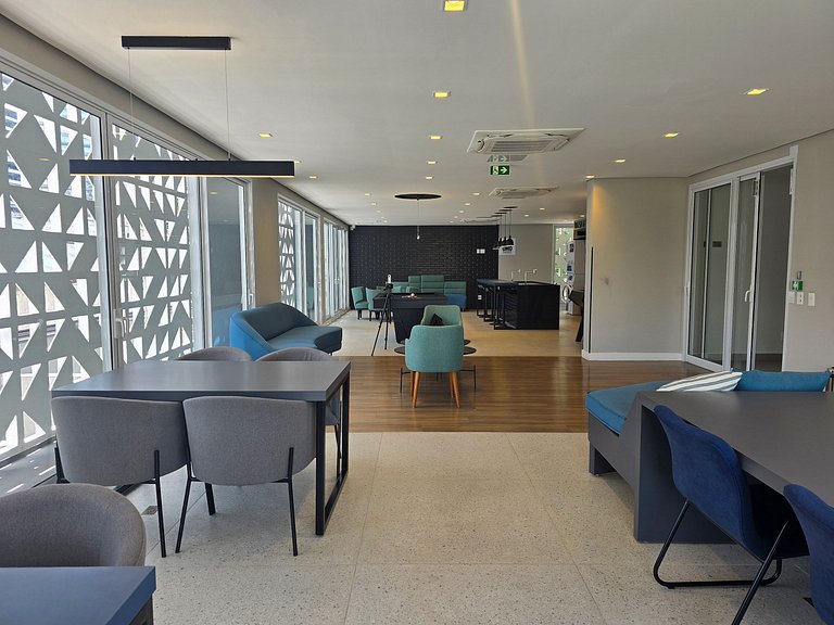 Loft Cama Queen - Eztower e Consulado EUA!