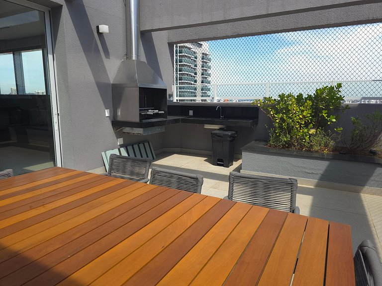 Studio com Terraço - Shop Morumbi e Consulado EUA!