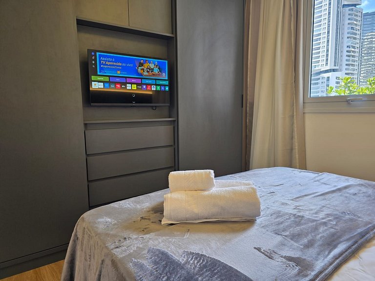 Studio até 04 pessoas - Vaga + Máq Lavar!