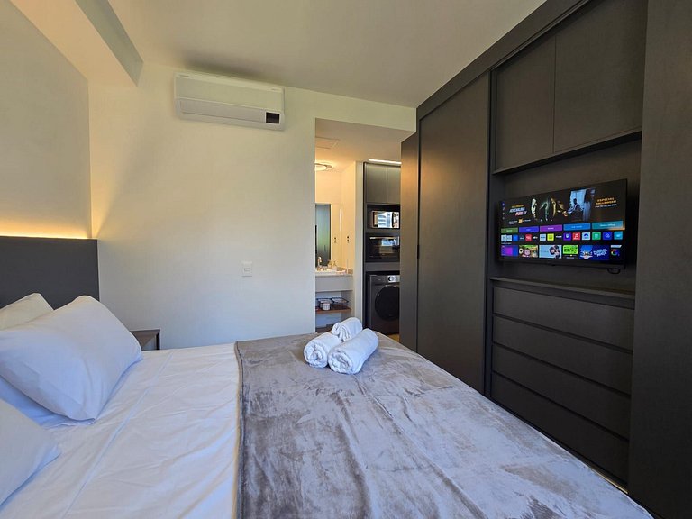 Studio até 04 pessoas - Vaga + Máq Lavar!