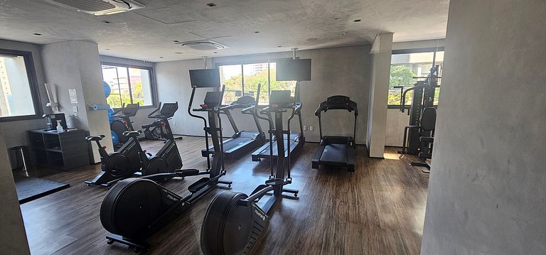 Studio Novo ao lado Metrô Brooklin!