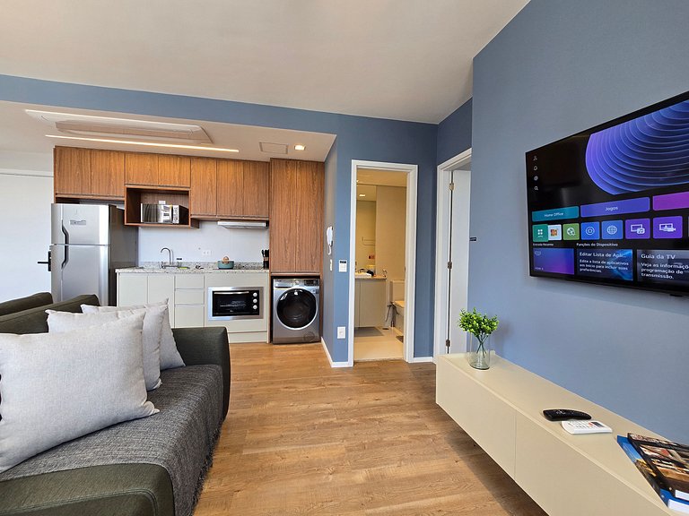 Studio c/ Vaga + Máq. Lavar Roupa - EzTower