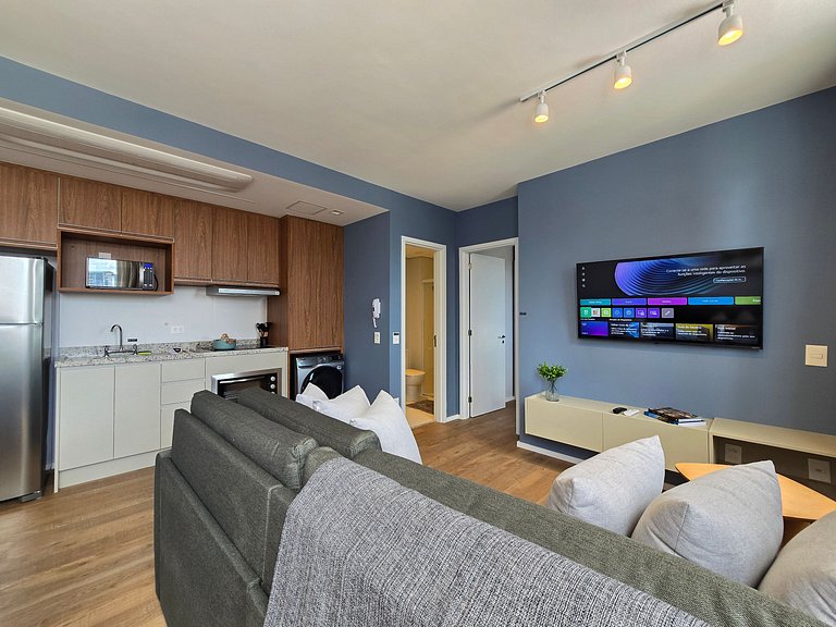 Studio c/ Vaga + Máq. Lavar Roupa - EzTower