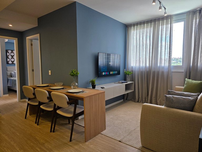 Apart. 2 dormitórios + Máq. Lavar | EzTower