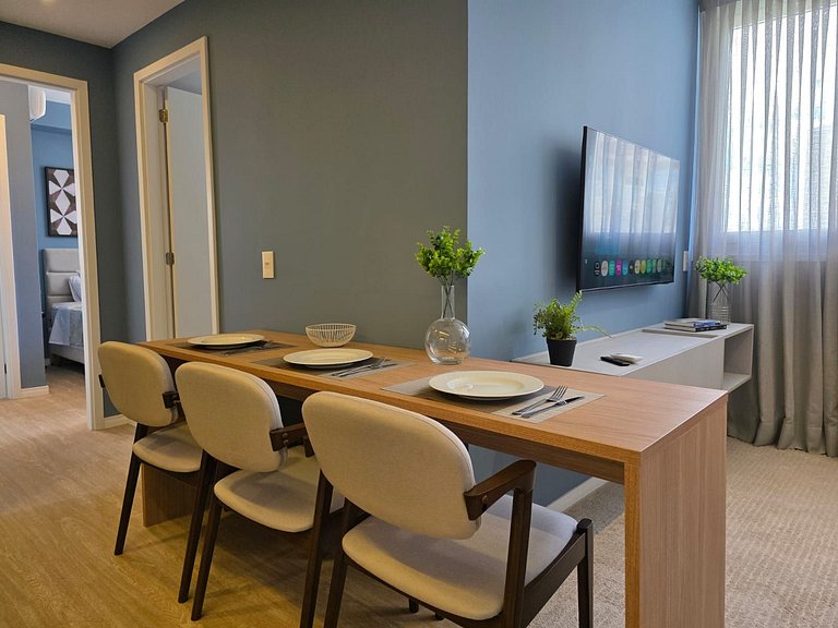 Apart. 2 dormitórios + Máq. Lavar | EzTower