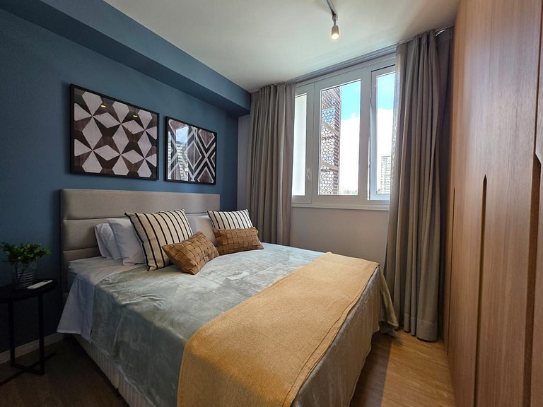 Apart. 2 dormitórios + Máq. Lavar | EzTower