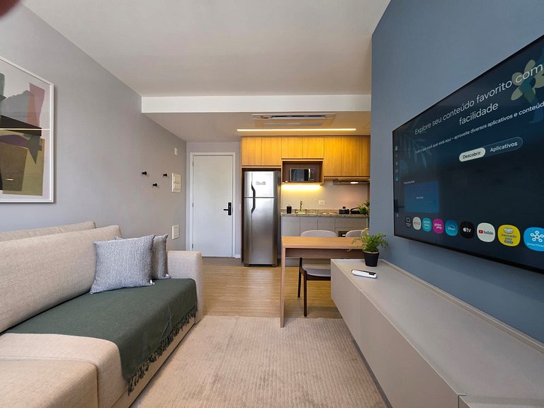 Apart. 2 dormitórios + Máq. Lavar | EzTower