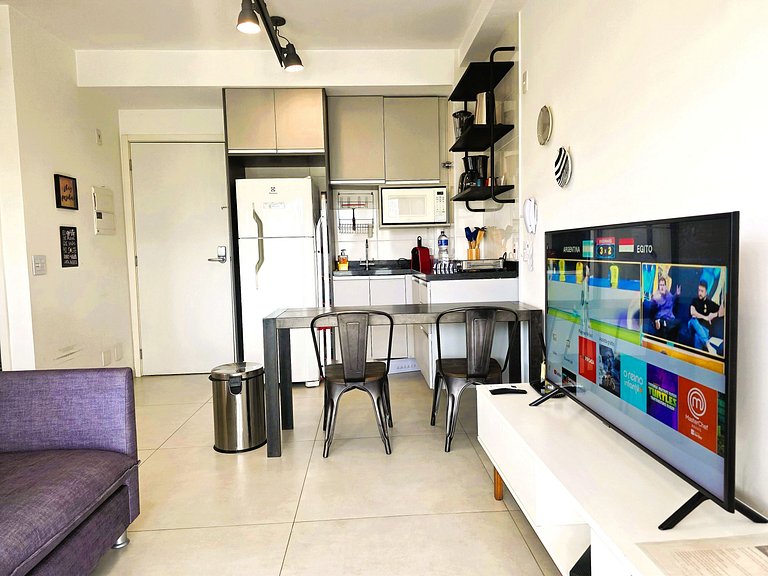 Studio com Terraço - Shop Morumbi e Consulado EUA!